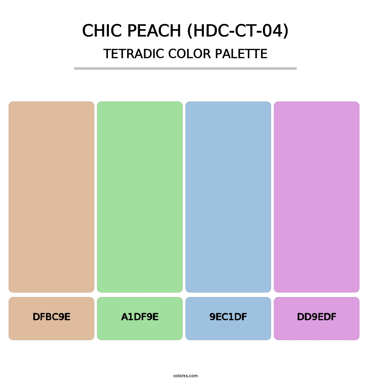 Chic Peach (HDC-CT-04) - Tetradic Color Palette