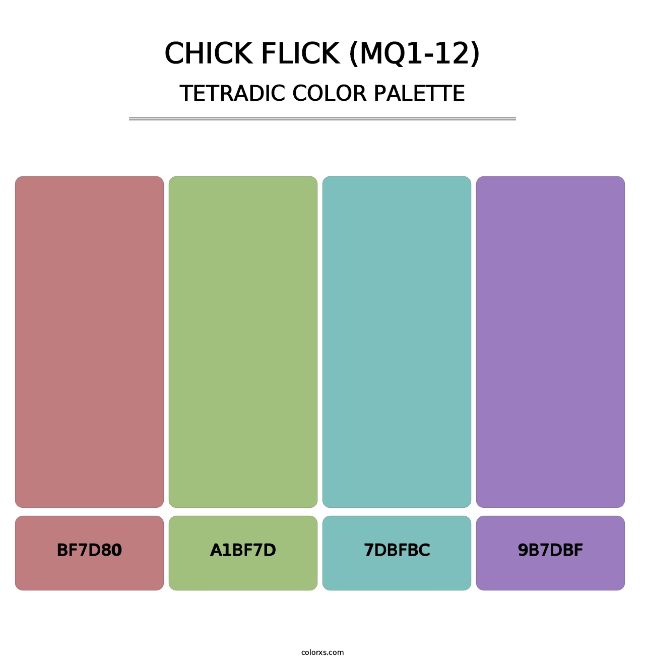 Chick Flick (MQ1-12) - Tetradic Color Palette