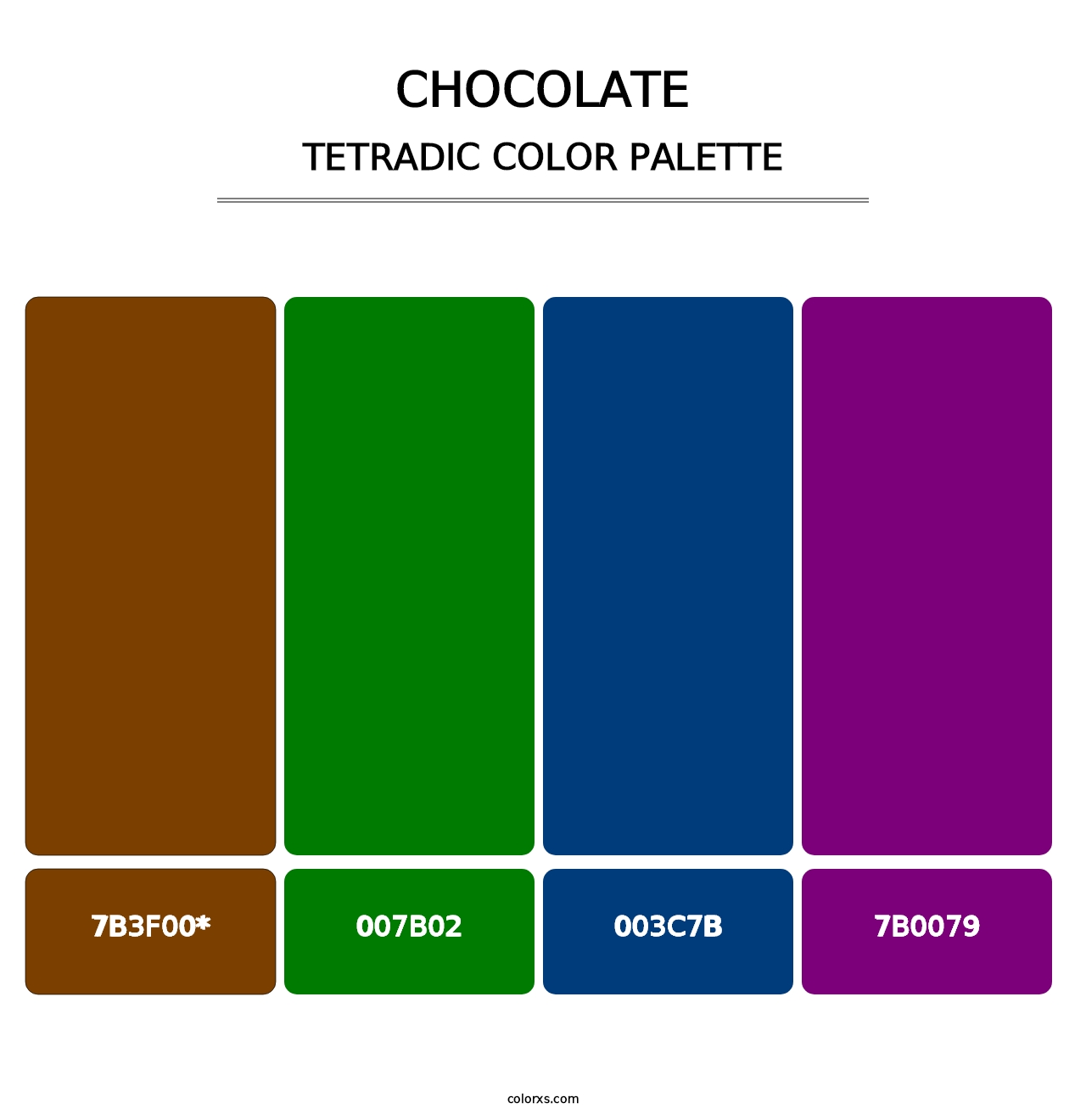 Chocolate - Tetradic Color Palette