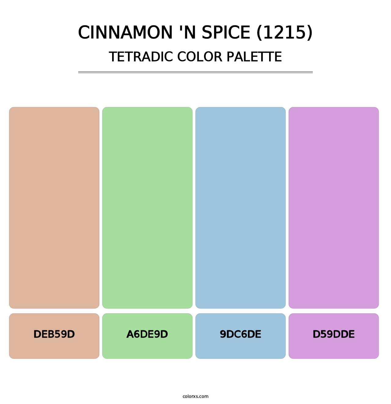 Cinnamon 'n Spice (1215) - Tetradic Color Palette