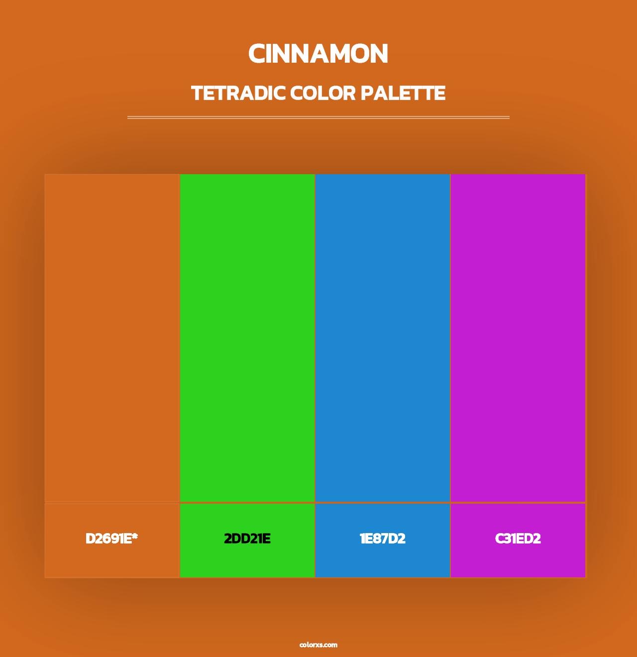 Cinnamon - Tetradic Color Palette
