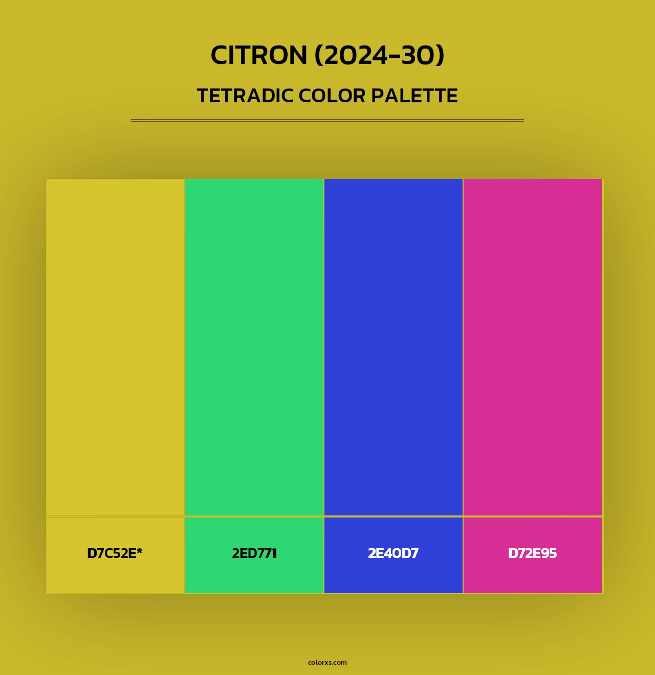 Citron (2024-30) - Tetradic Color Palette