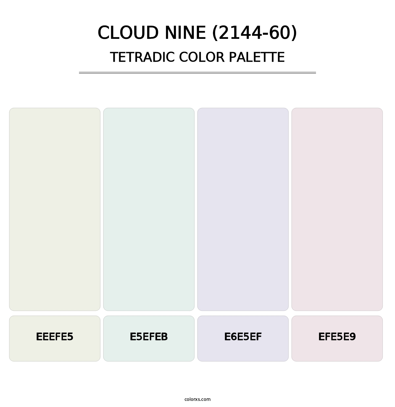 Cloud Nine (2144-60) - Tetradic Color Palette