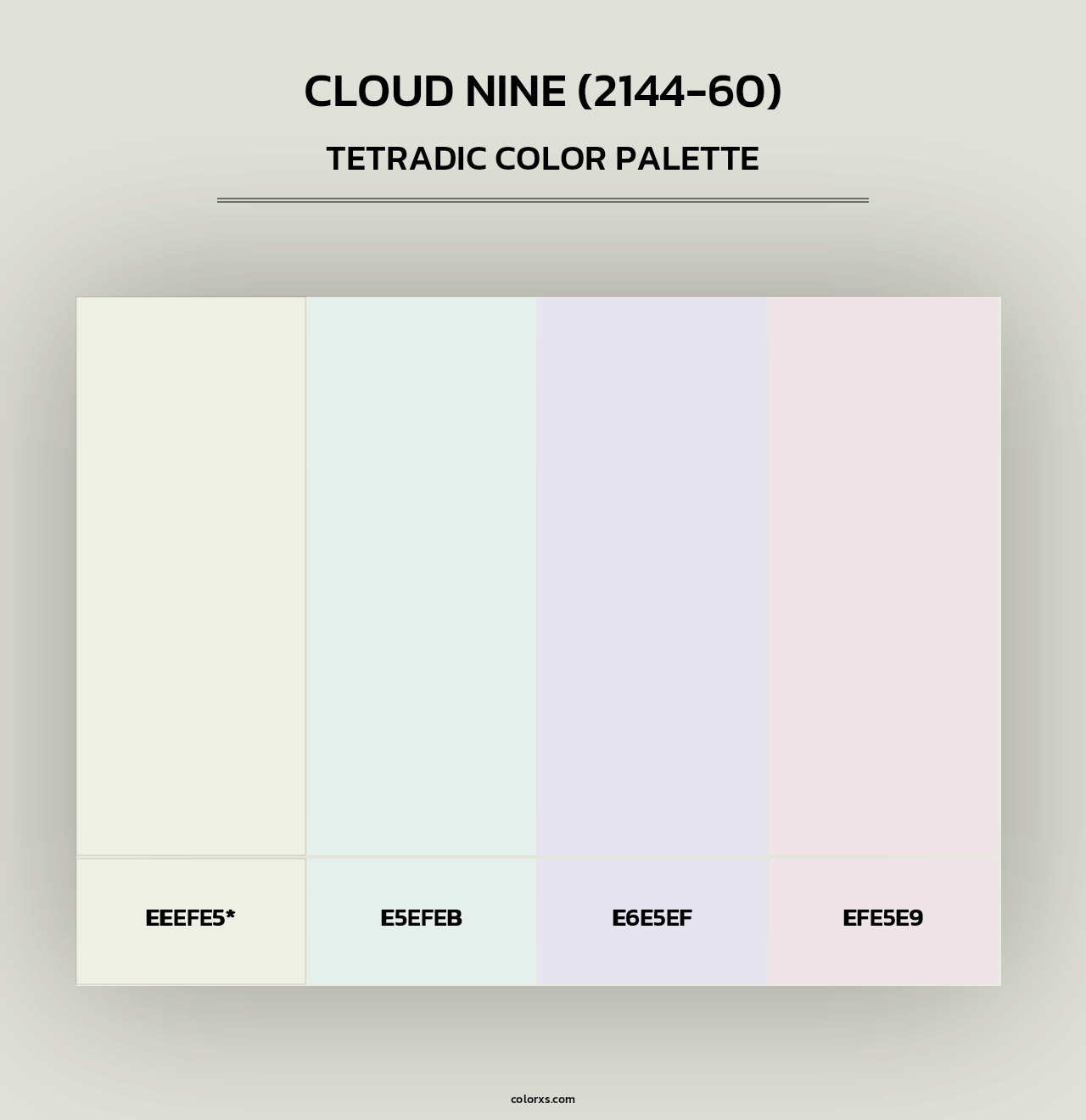 Cloud Nine (2144-60) - Tetradic Color Palette