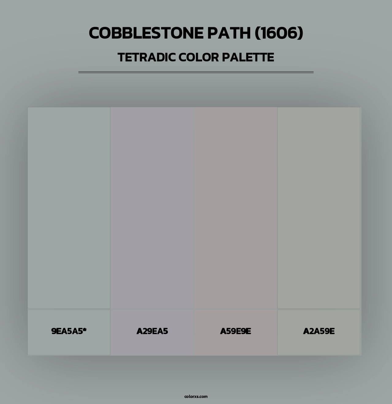 Cobblestone Path (1606) - Tetradic Color Palette