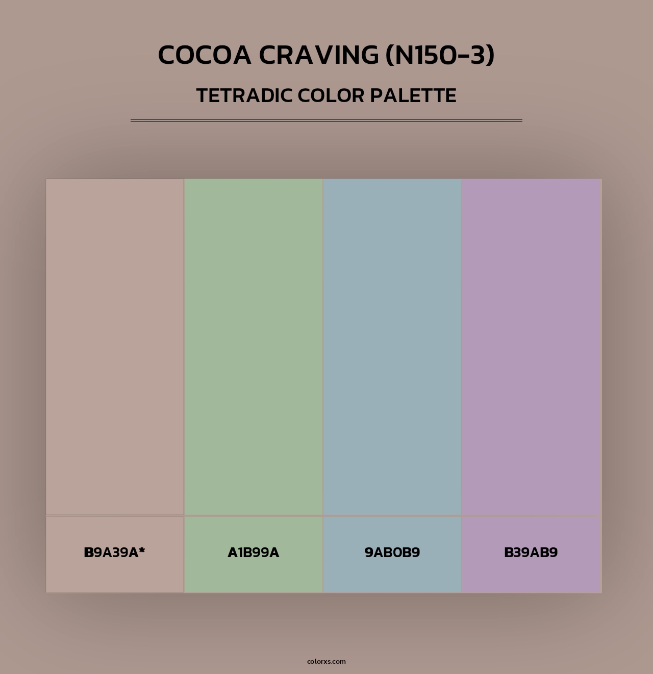 Cocoa Craving (N150-3) - Tetradic Color Palette
