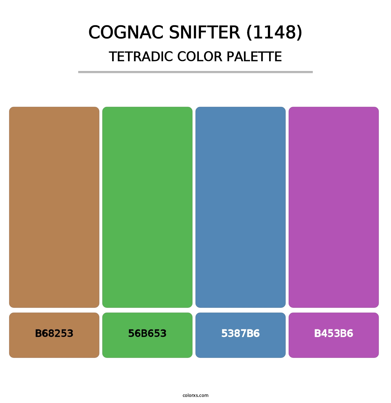 Cognac Snifter (1148) - Tetradic Color Palette