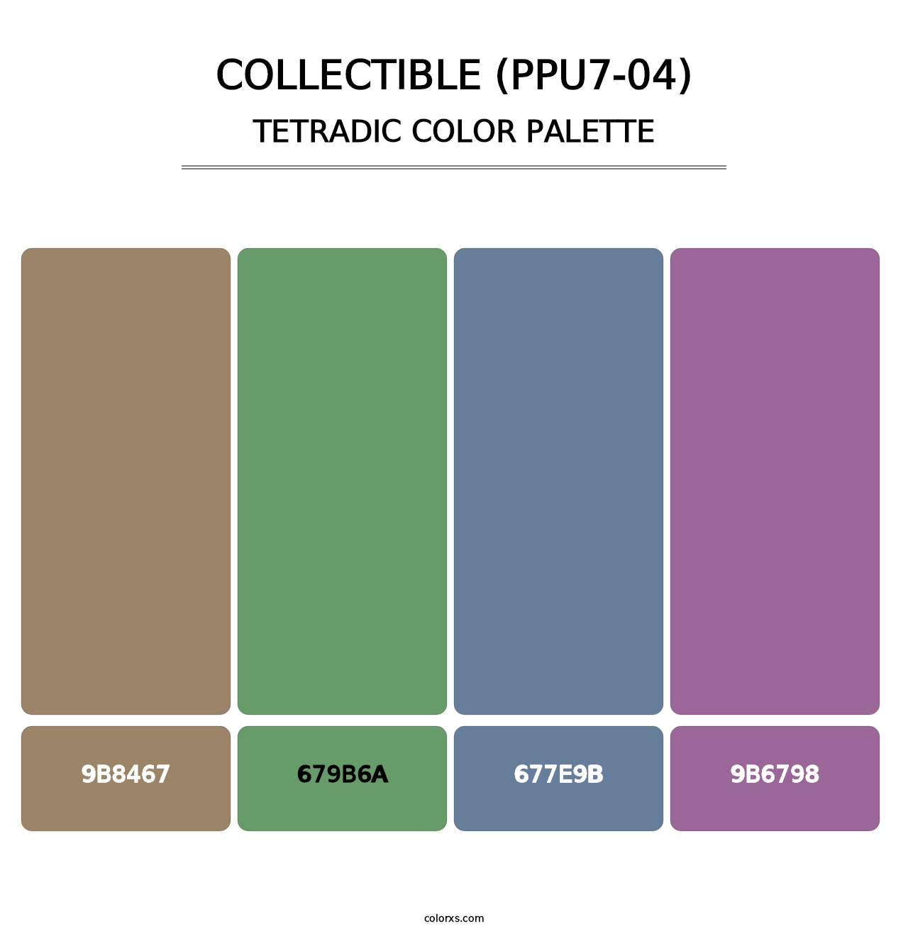 Collectible (PPU7-04) - Tetradic Color Palette
