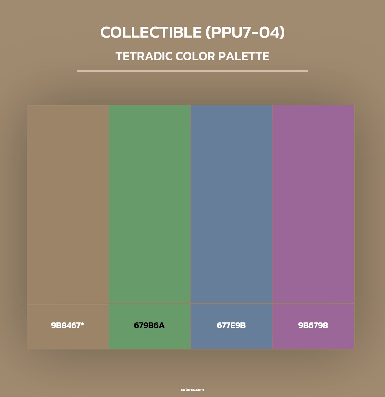 Collectible (PPU7-04) - Tetradic Color Palette