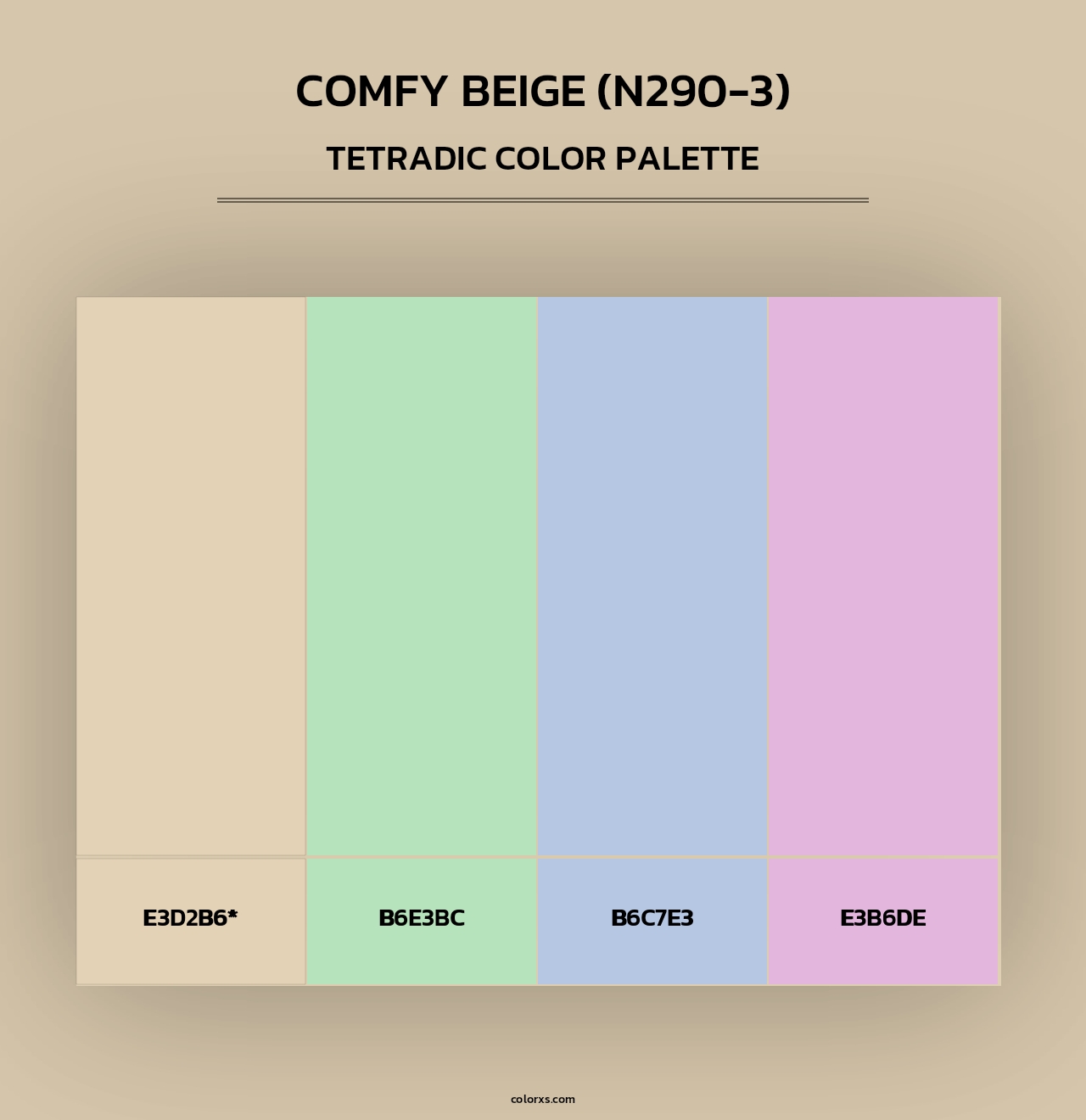 Comfy Beige (N290-3) - Tetradic Color Palette