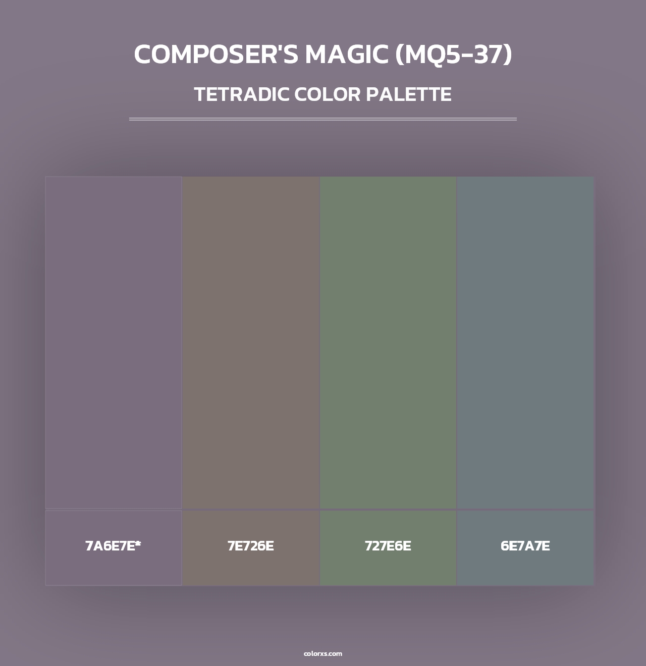Composer'S Magic (MQ5-37) - Tetradic Color Palette
