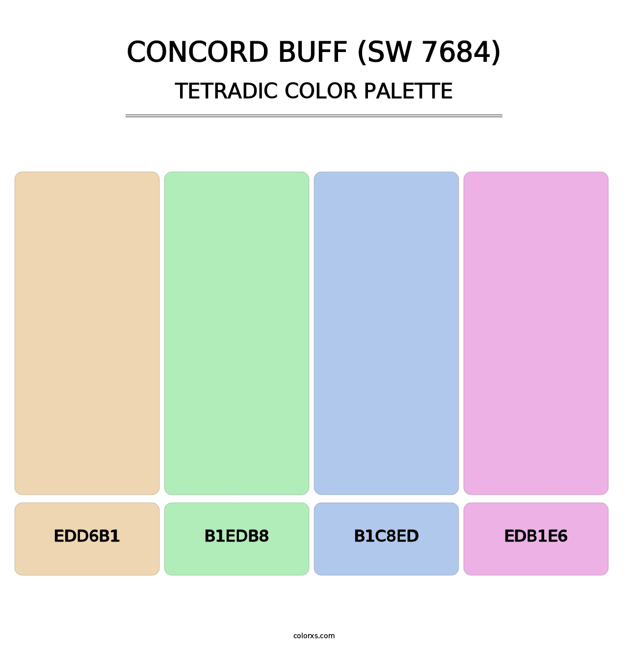 Concord Buff (SW 7684) - Tetradic Color Palette