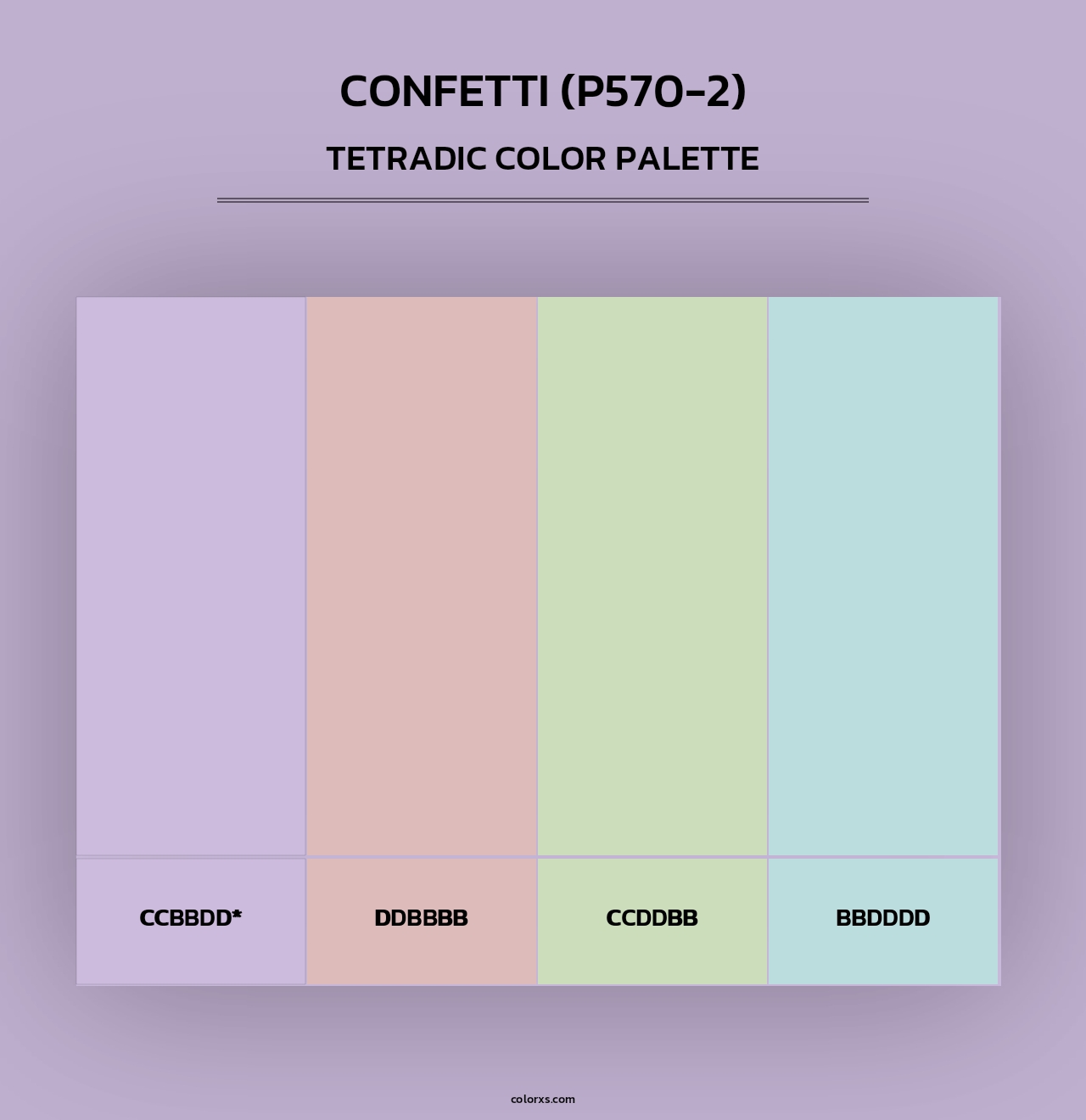 Confetti (P570-2) - Tetradic Color Palette