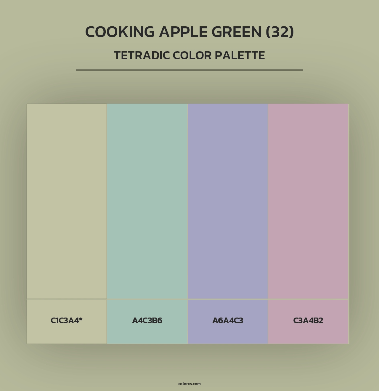 Cooking Apple Green (32) - Tetradic Color Palette