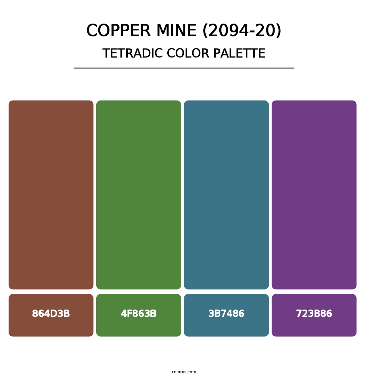 Copper Mine (2094-20) - Tetradic Color Palette