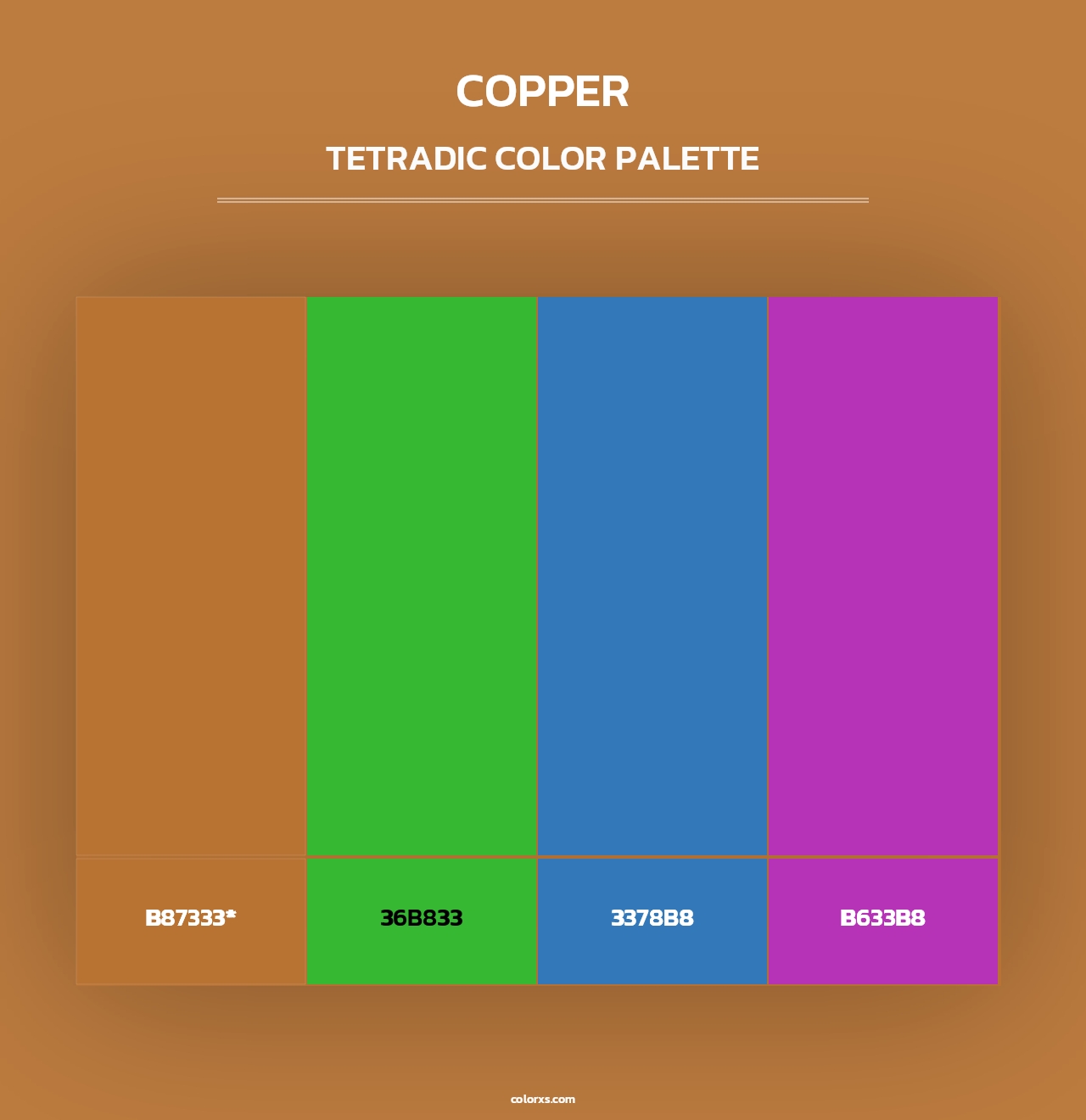 Copper - Tetradic Color Palette
