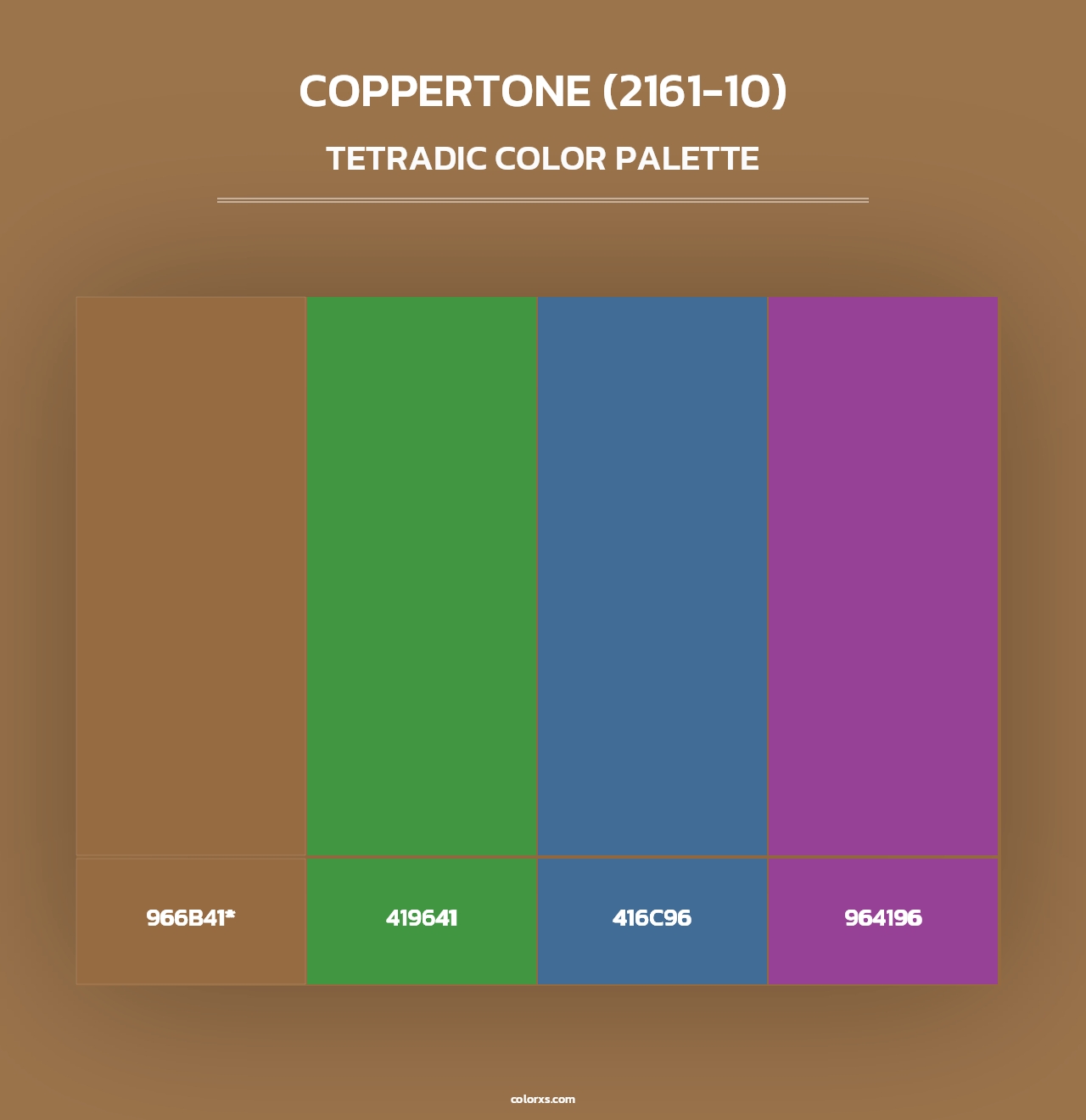 Coppertone (2161-10) - Tetradic Color Palette