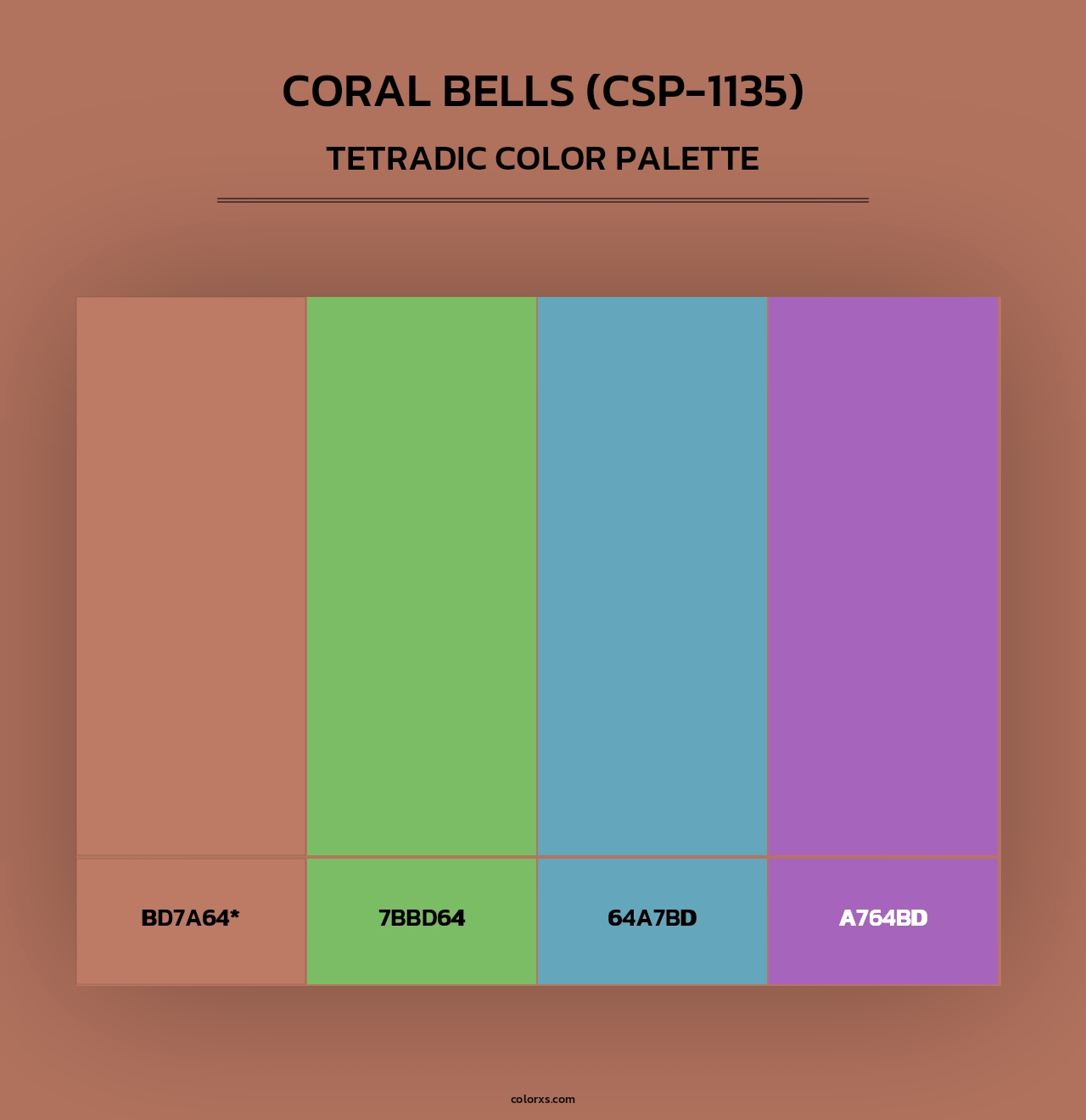 Coral Bells (CSP-1135) - Tetradic Color Palette
