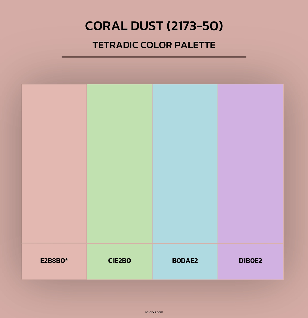 Coral Dust (2173-50) - Tetradic Color Palette