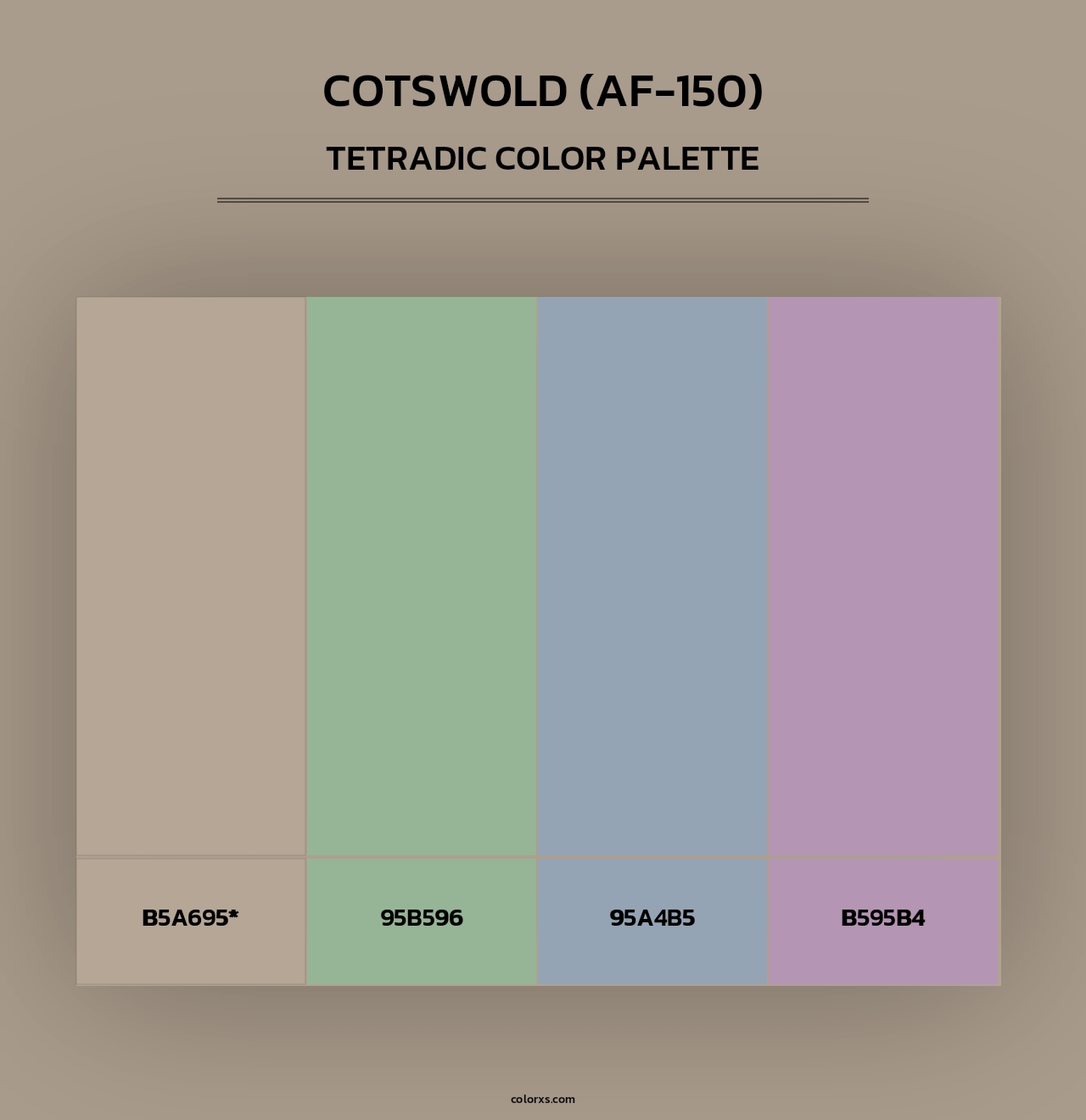 Cotswold (AF-150) - Tetradic Color Palette