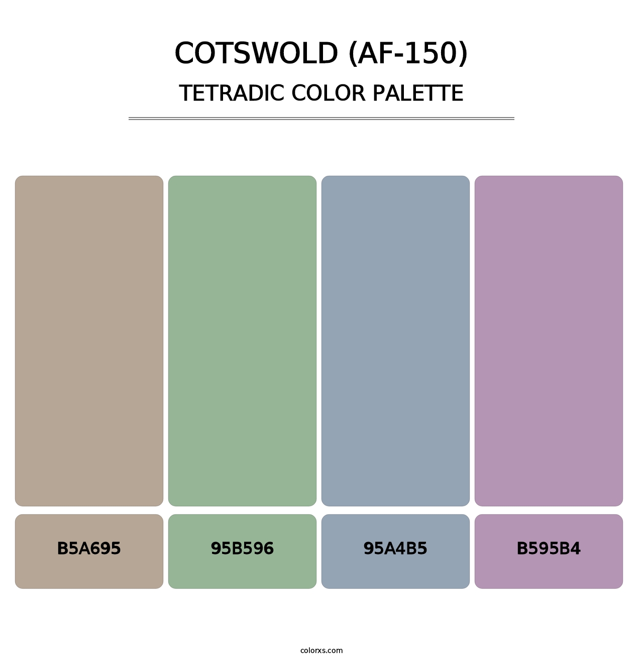 Cotswold (AF-150) - Tetradic Color Palette