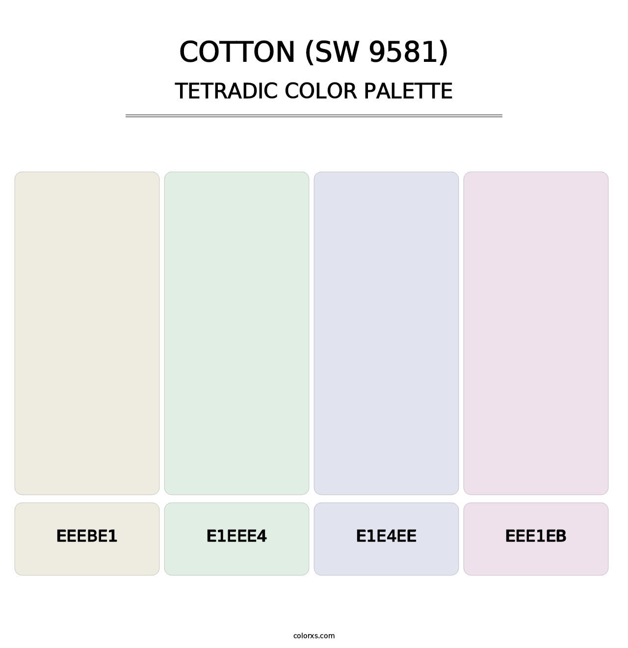 Cotton (SW 9581) - Tetradic Color Palette