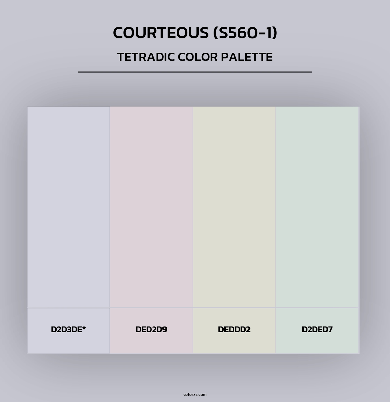 Courteous (S560-1) - Tetradic Color Palette