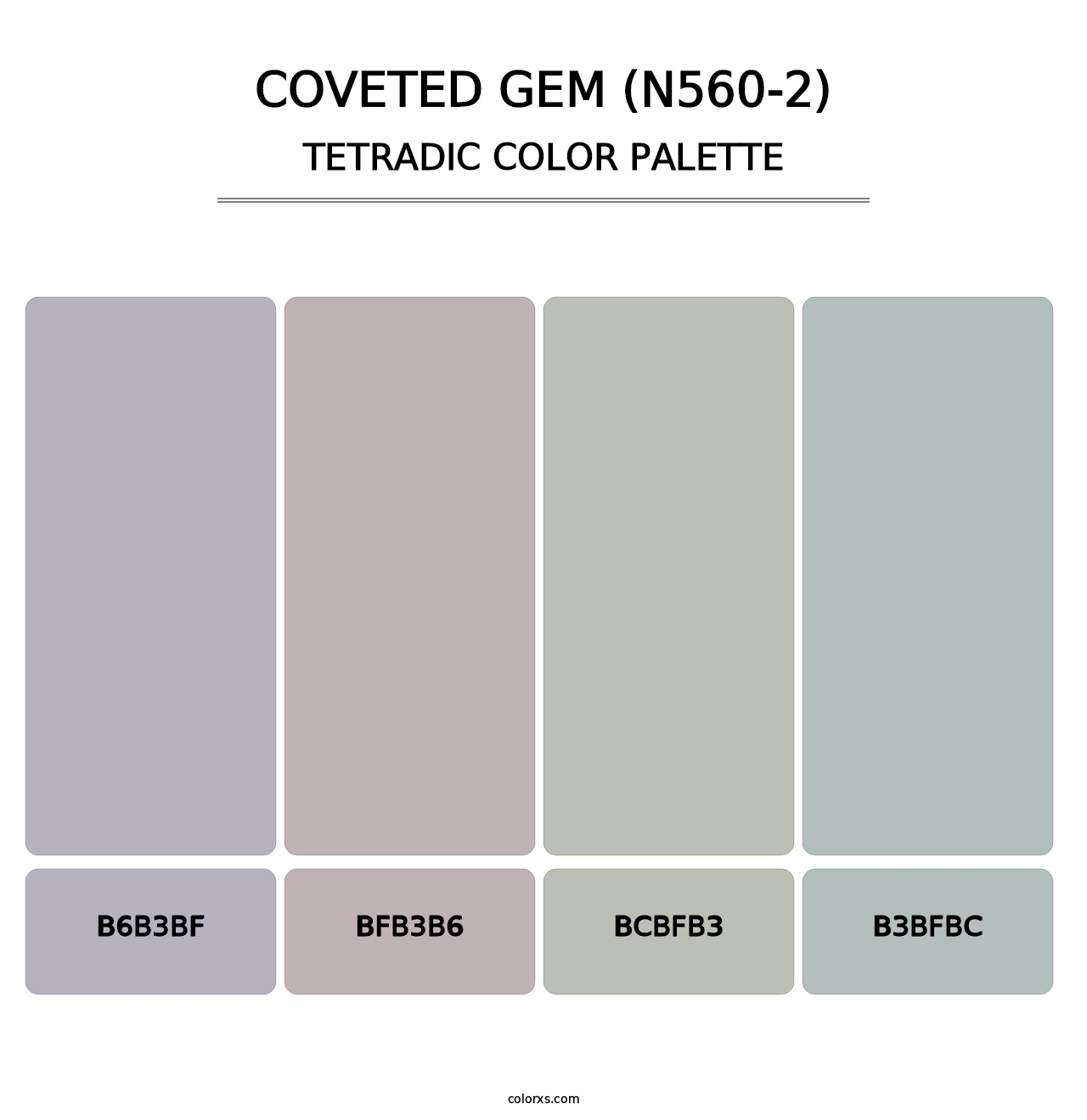 Coveted Gem (N560-2) - Tetradic Color Palette