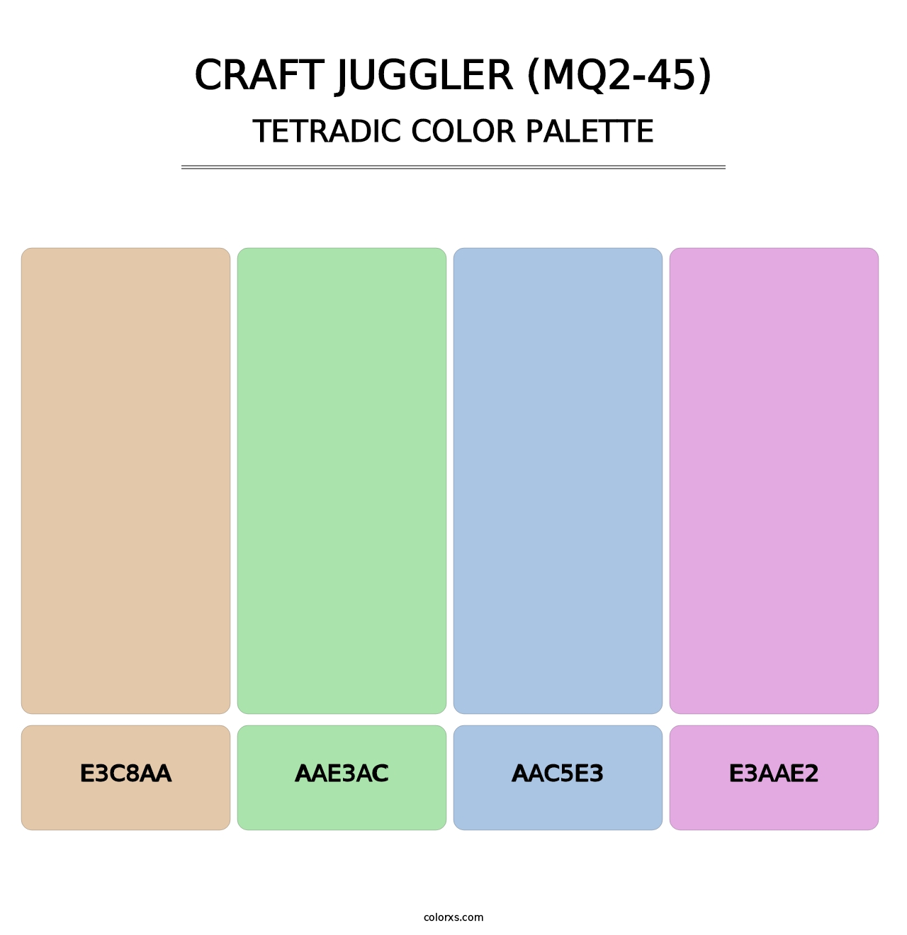 Craft Juggler (MQ2-45) - Tetradic Color Palette