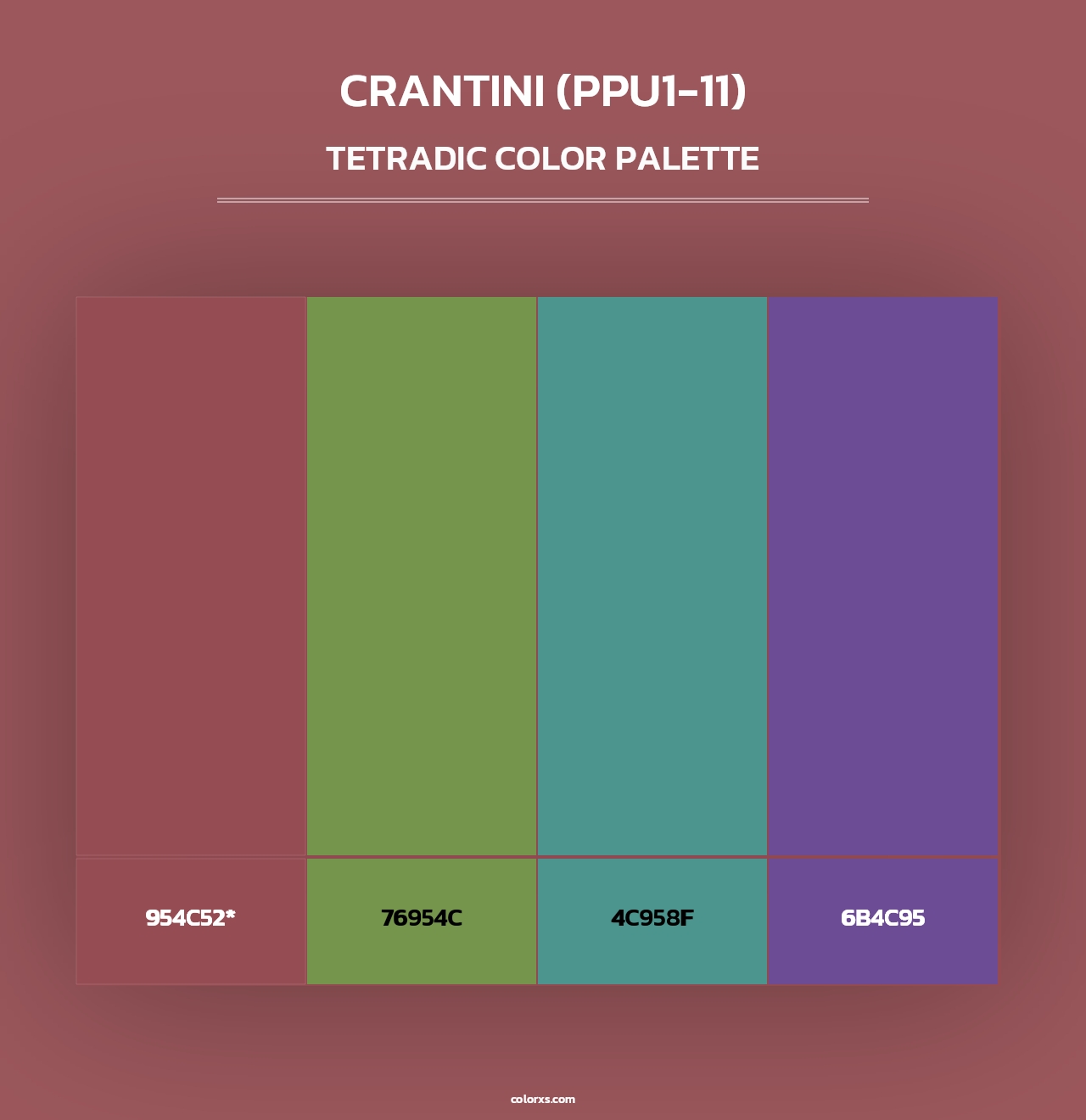 Crantini (PPU1-11) - Tetradic Color Palette