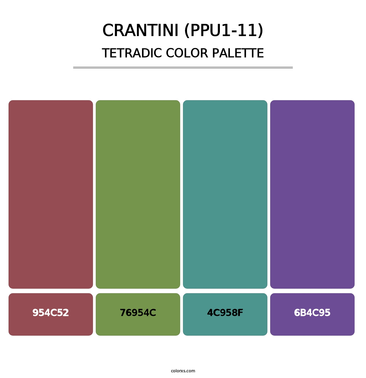 Crantini (PPU1-11) - Tetradic Color Palette