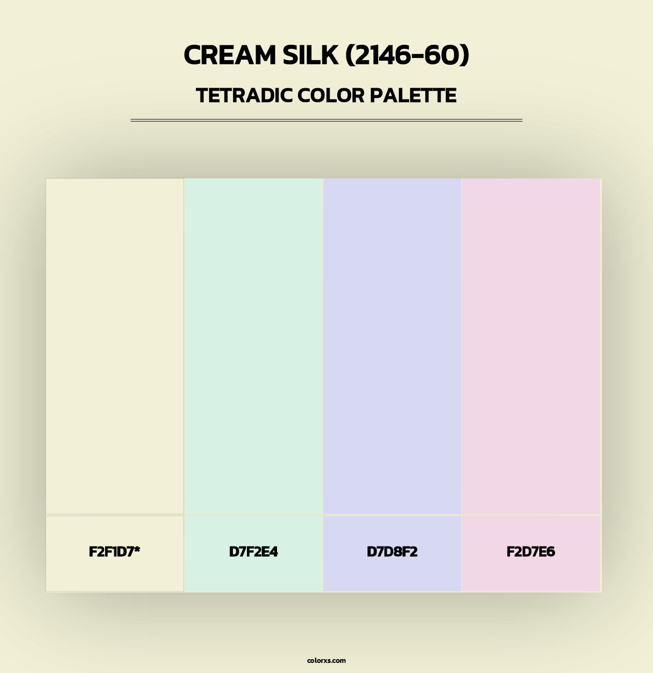 Cream Silk (2146-60) - Tetradic Color Palette