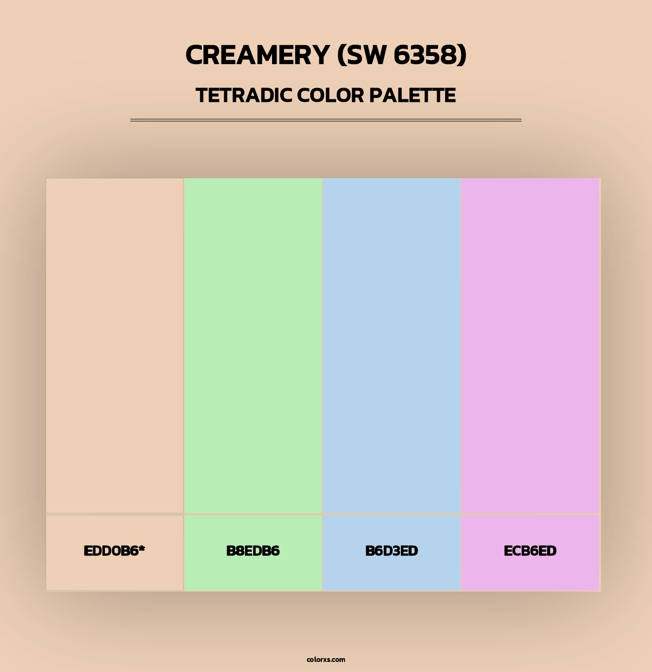 Creamery (SW 6358) - Tetradic Color Palette