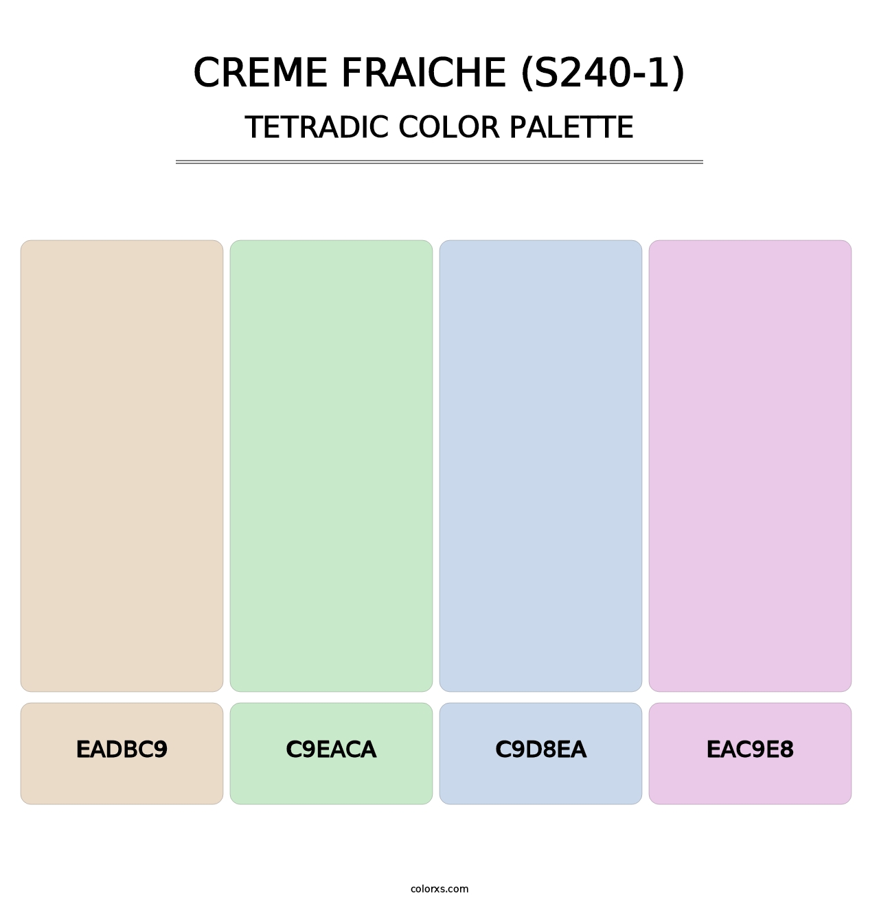 Creme Fraiche (S240-1) - Tetradic Color Palette