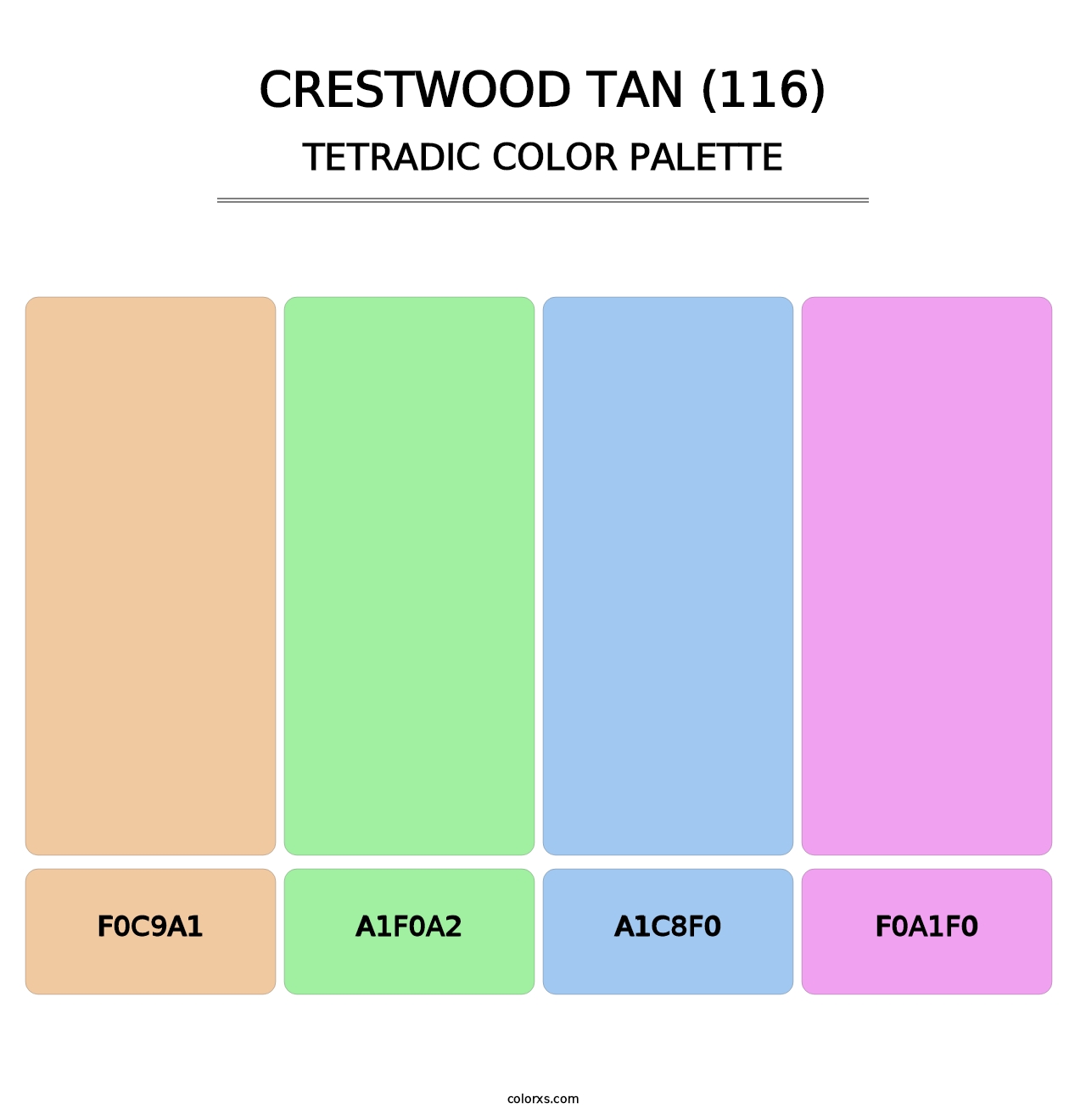 Crestwood Tan (116) - Tetradic Color Palette