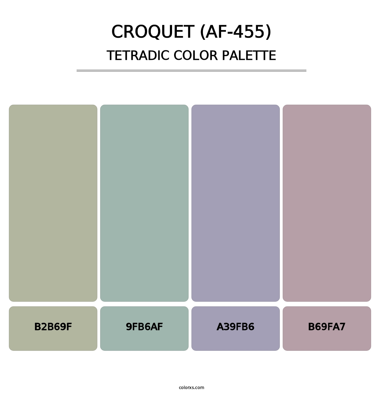Croquet (AF-455) - Tetradic Color Palette