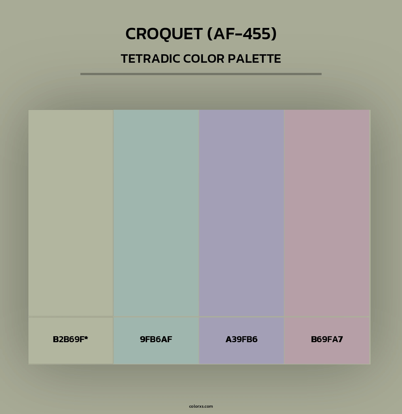 Croquet (AF-455) - Tetradic Color Palette