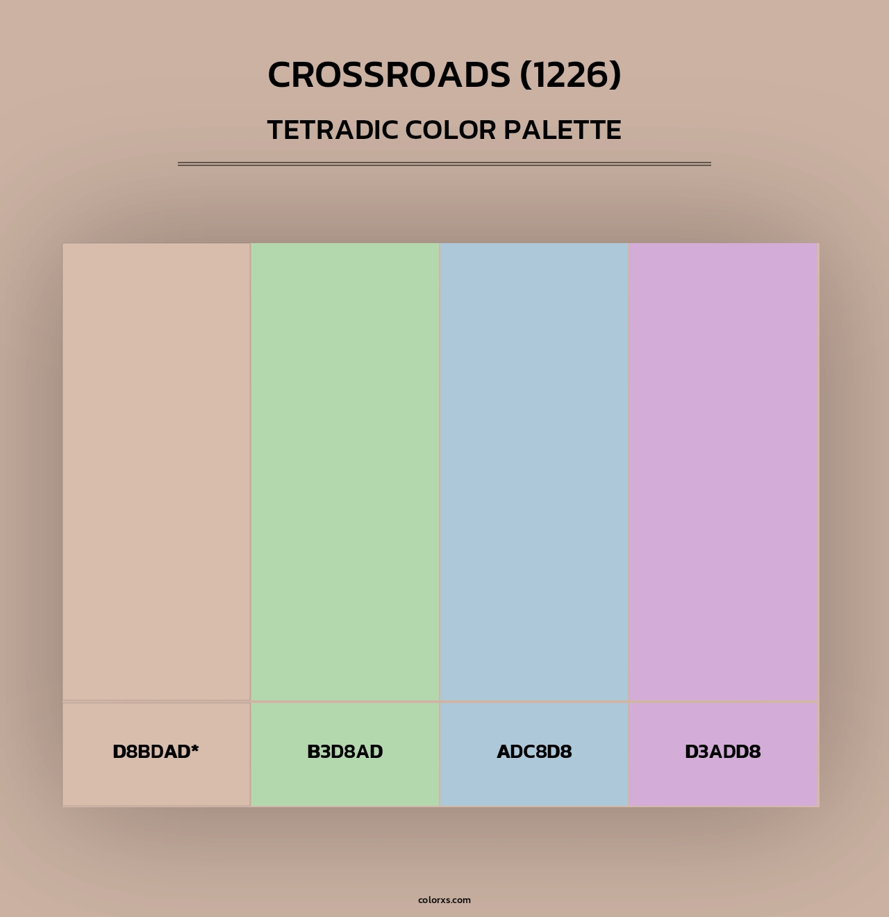 Crossroads (1226) - Tetradic Color Palette