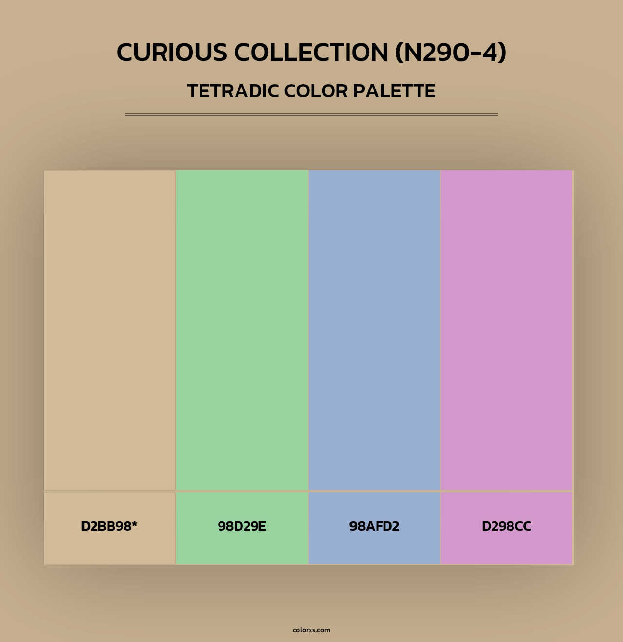 Curious Collection (N290-4) - Tetradic Color Palette