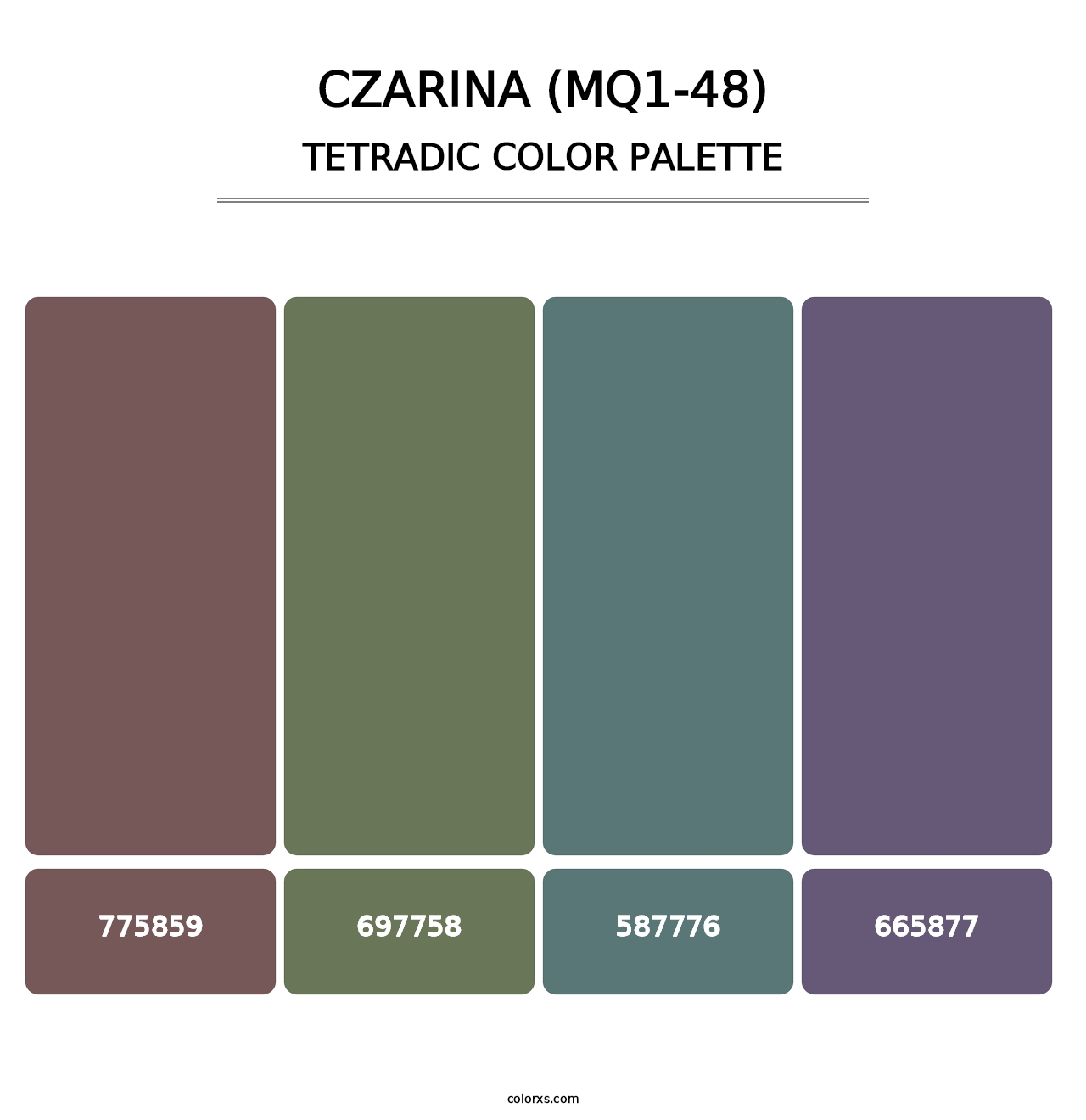 Czarina (MQ1-48) - Tetradic Color Palette