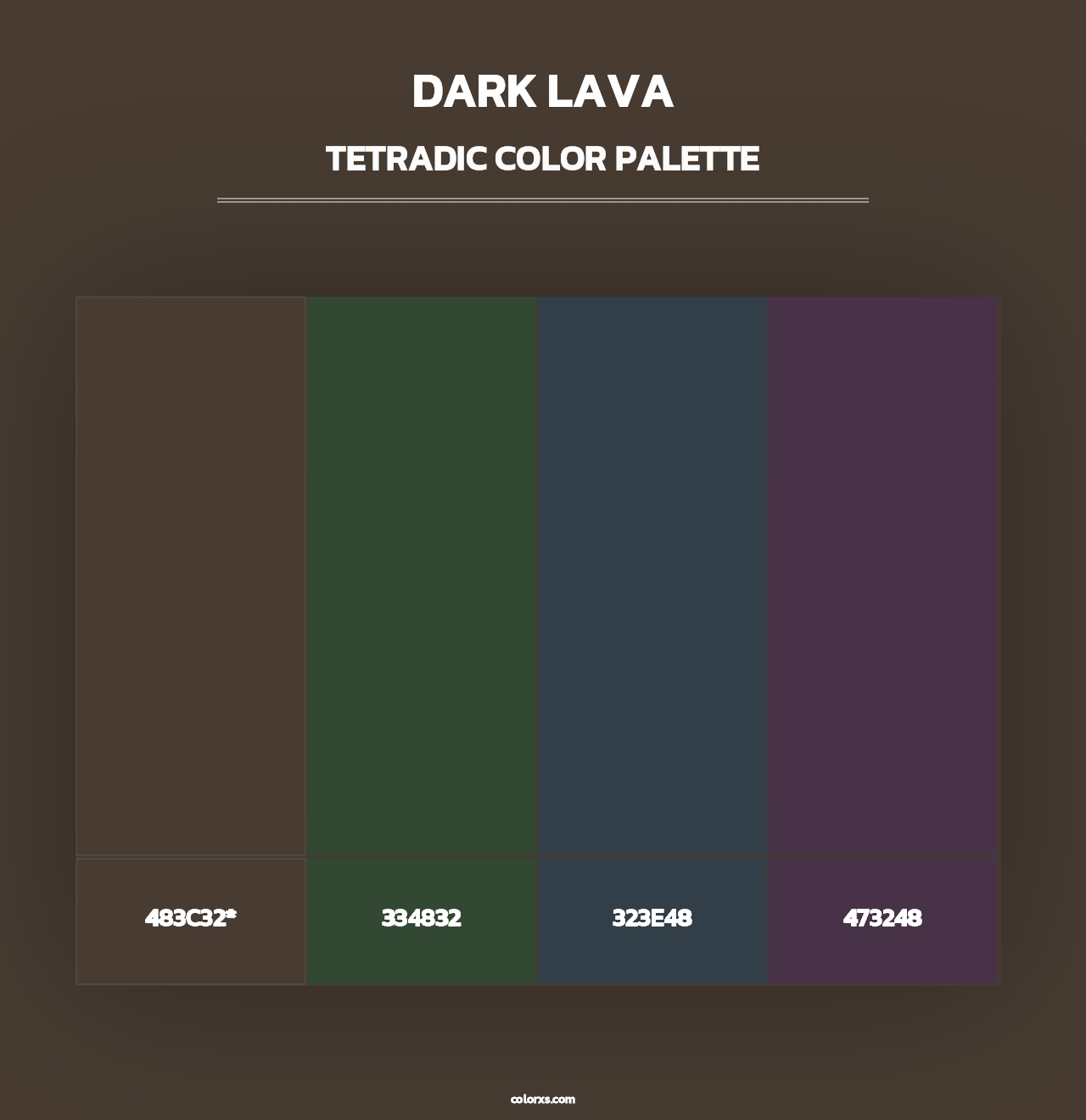 Dark Lava - Tetradic Color Palette