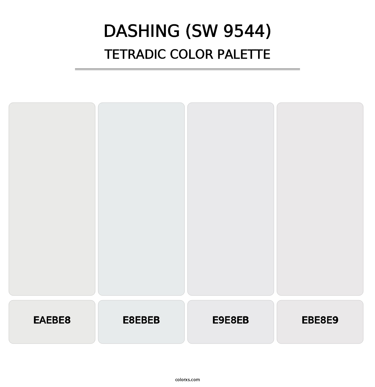 Dashing (SW 9544) - Tetradic Color Palette