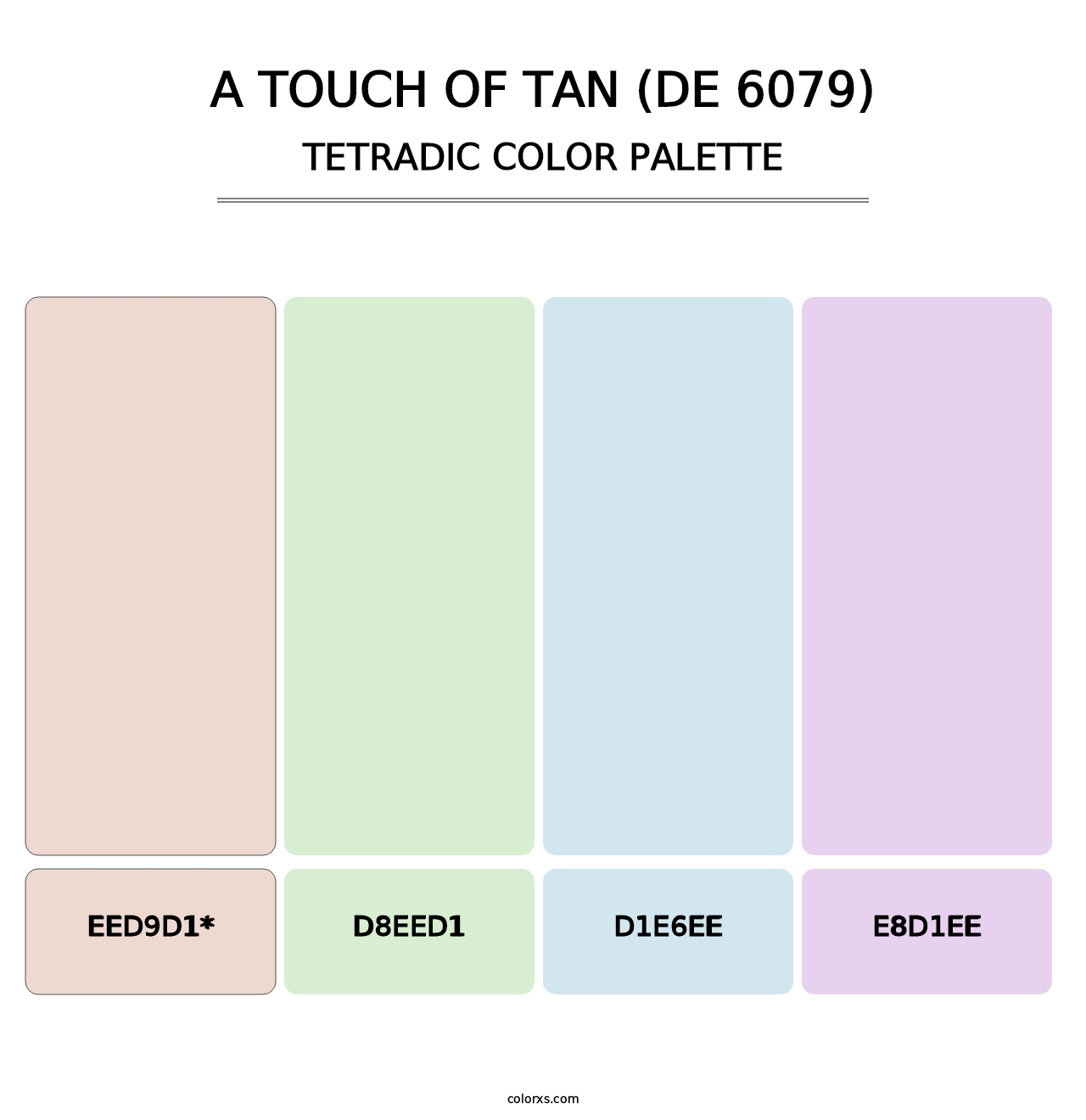 A Touch of Tan (DE 6079) - Tetradic Color Palette