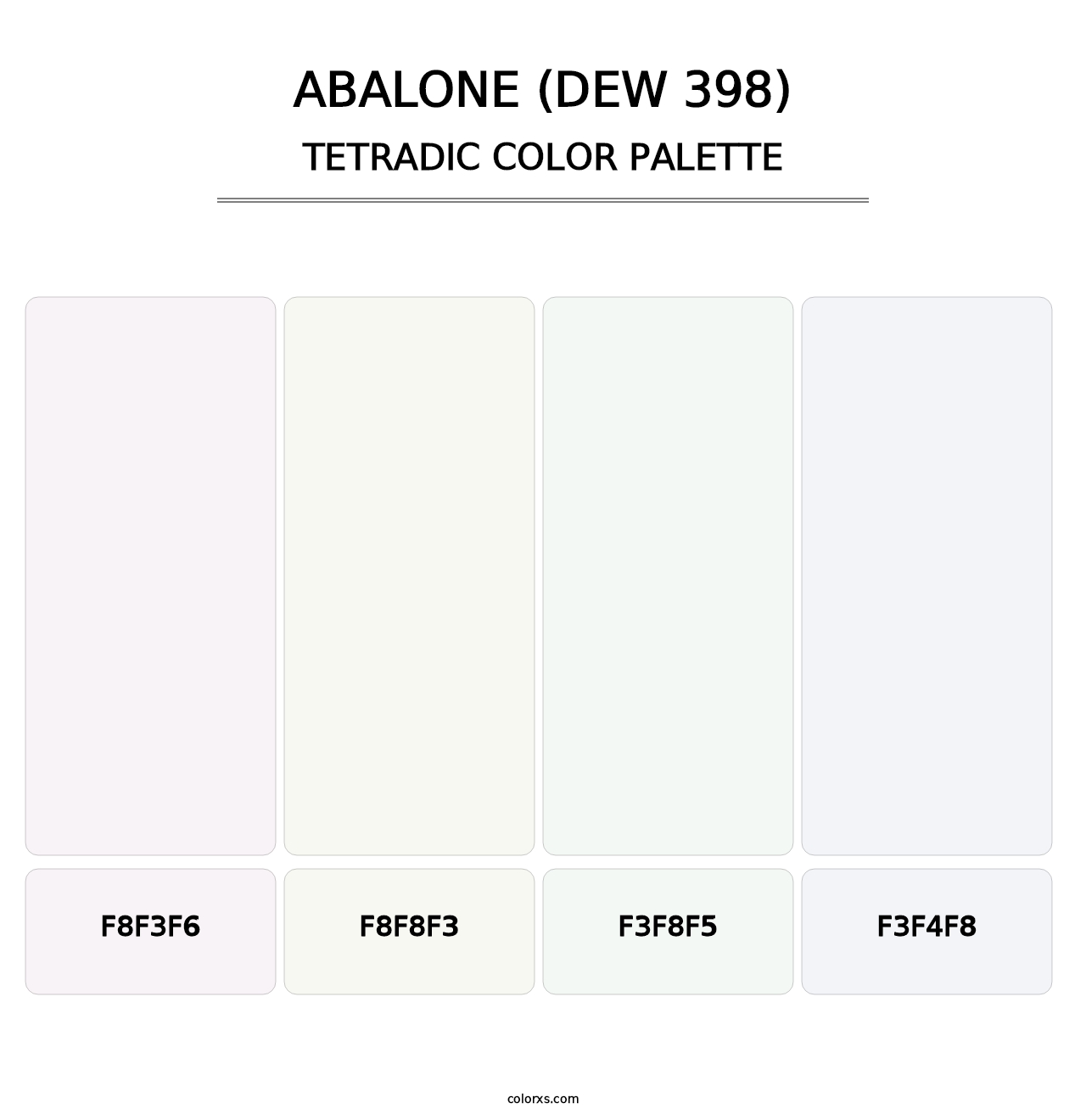 Abalone (DEW 398) - Tetradic Color Palette