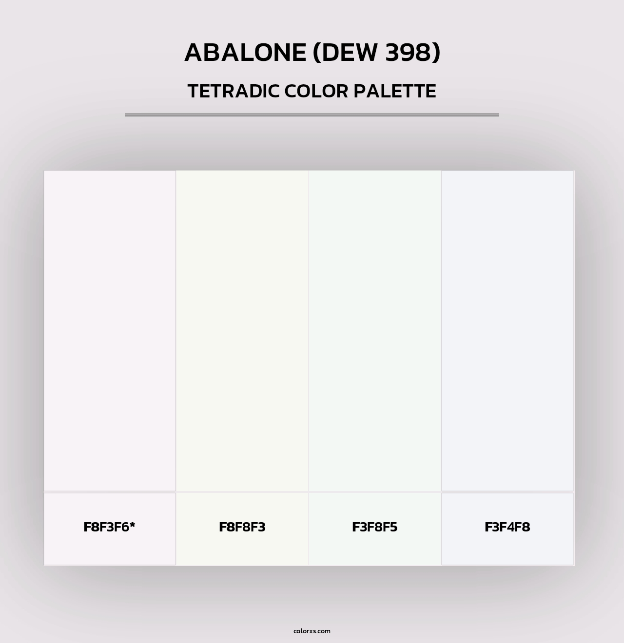 Abalone (DEW 398) - Tetradic Color Palette