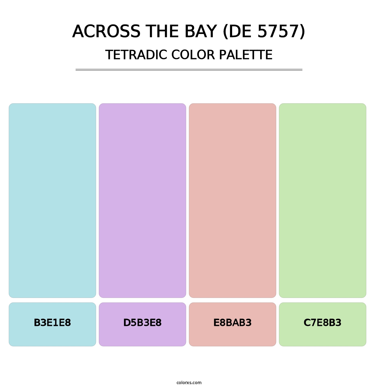 Across the Bay (DE 5757) - Tetradic Color Palette