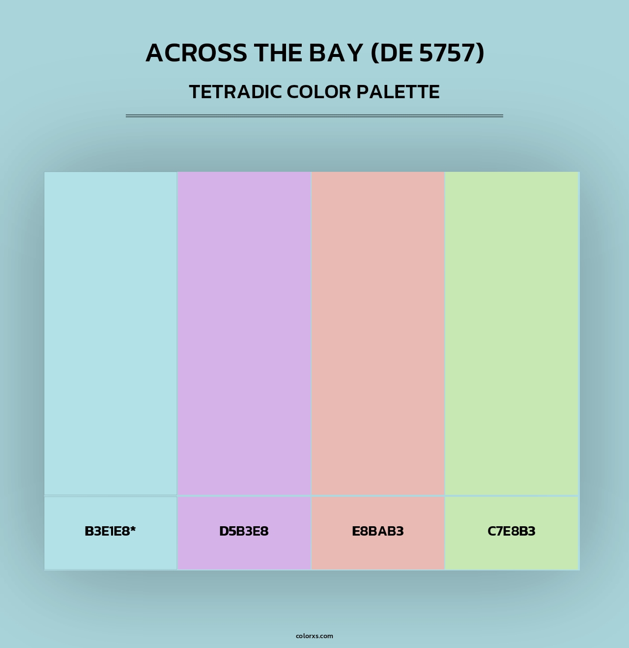 Across the Bay (DE 5757) - Tetradic Color Palette