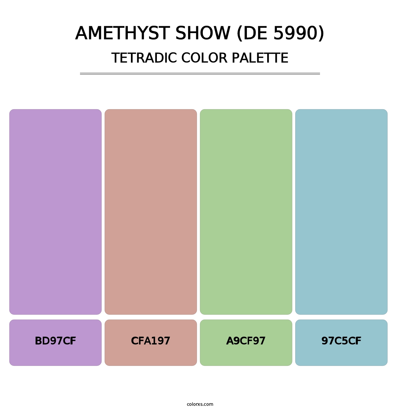Amethyst Show (DE 5990) - Tetradic Color Palette