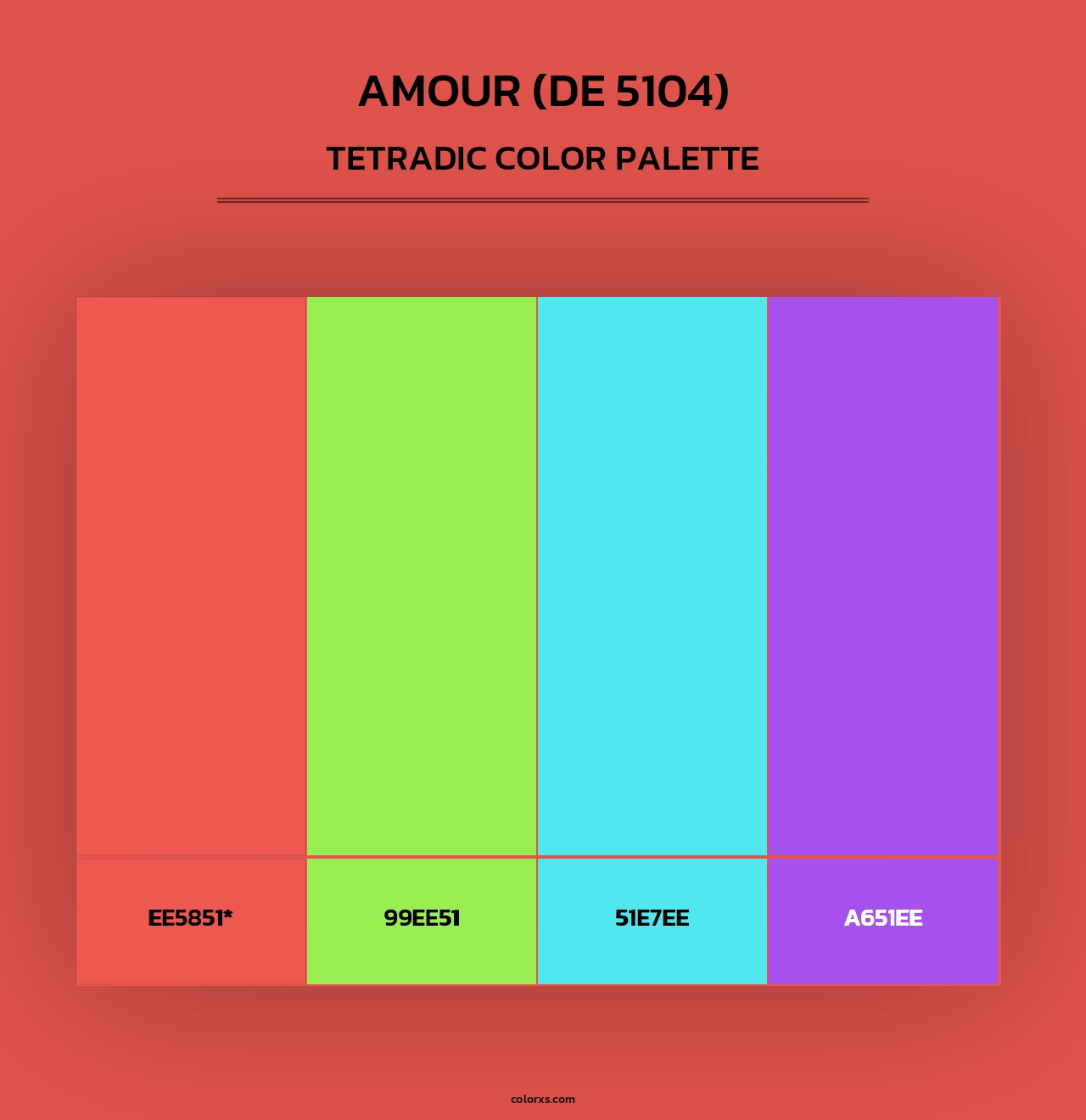 Amour (DE 5104) - Tetradic Color Palette
