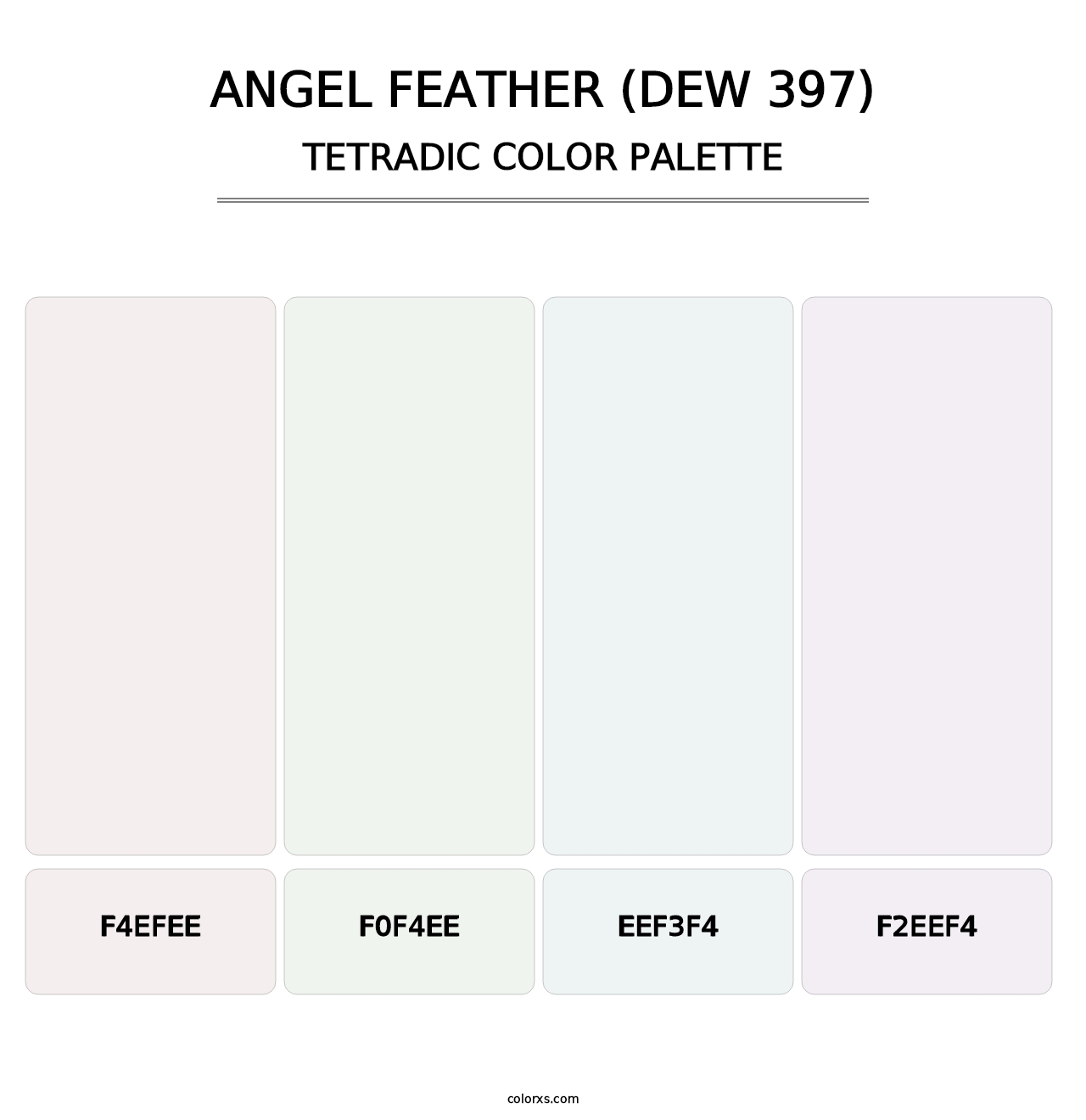 Angel Feather (DEW 397) - Tetradic Color Palette